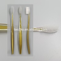 High Quality Classic Golden Hotel Toothbrush hotel amenities disposable hotel accessories